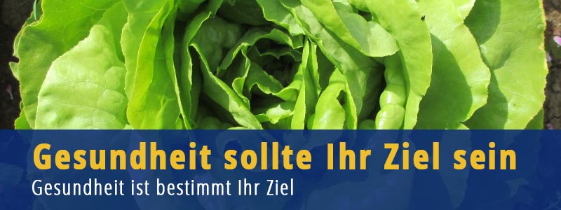 Gesundheit sollte Ihr Ziel sein