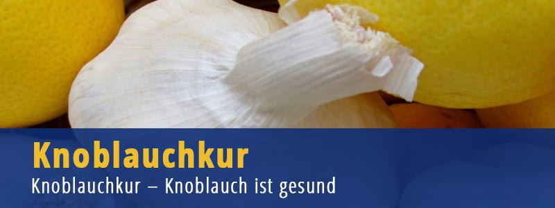 Knoblauchkur mit Zitrone