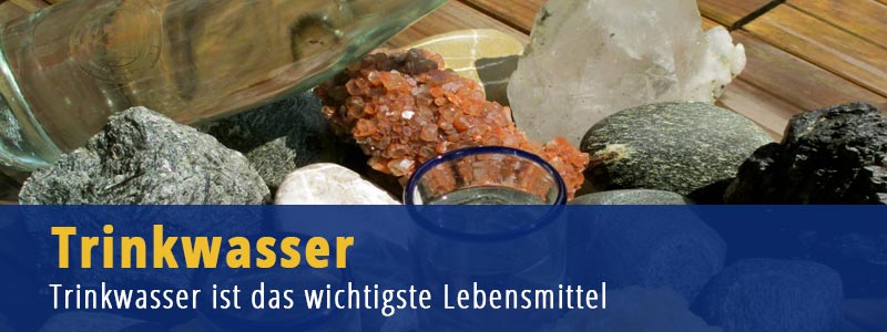 Trinkwasser - Reines gesundes Wasser - Quellwasserqualität